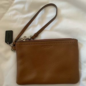 Brown Coach Wristlet